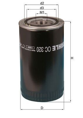 Compre OC3 Mahle Original Filtro de óleo